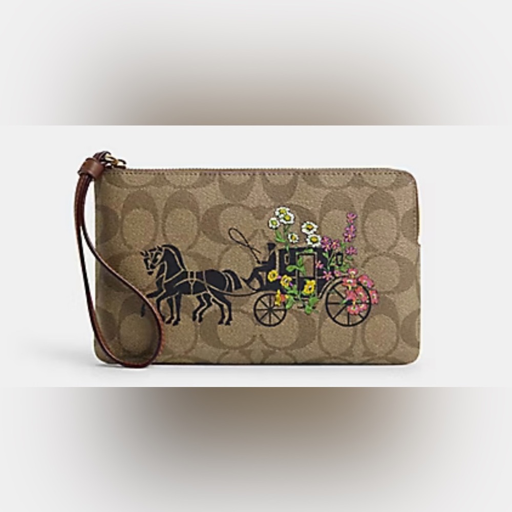 Coach Horse And Carriage Wristlet
